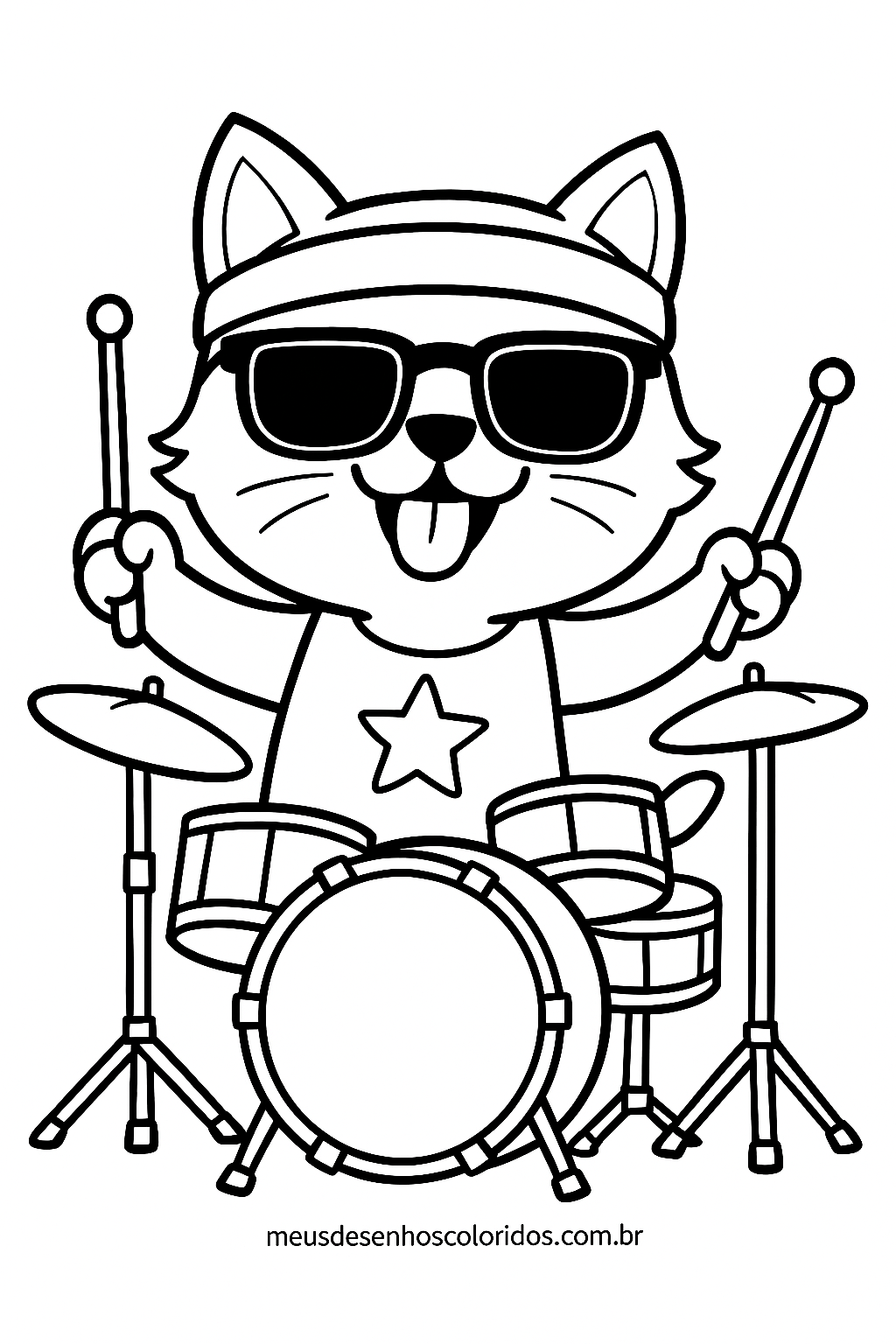 desenho de gatinho para colorir