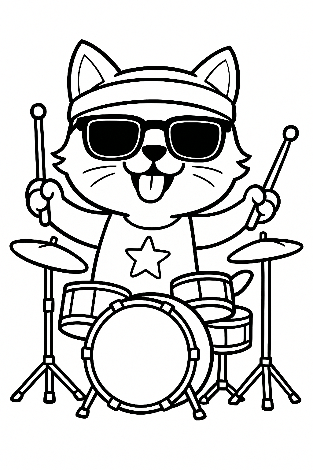 gatinho para colorir