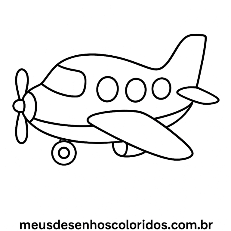 aviãozinho para colorir