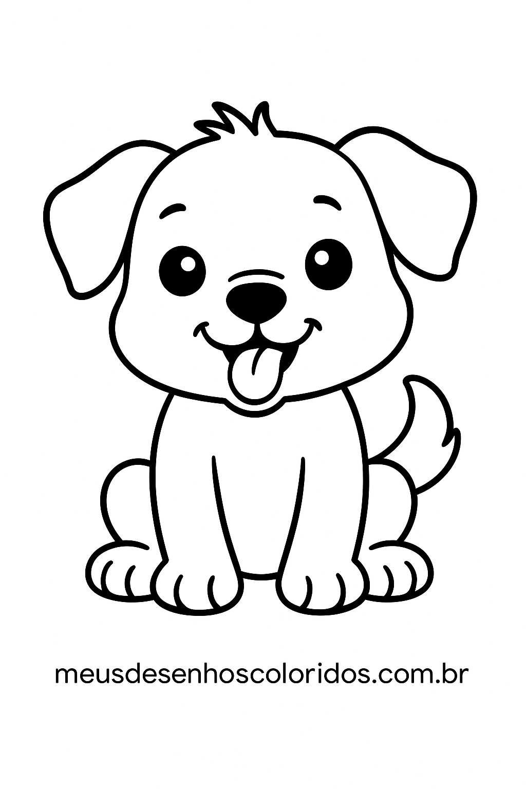 desenho de cachorrinho para colorir