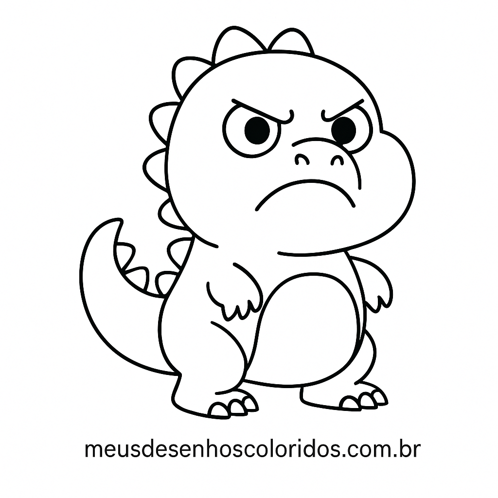desenho de dinossauro para colorir