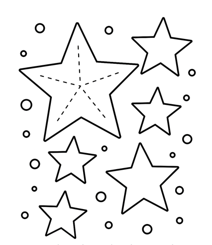 estrelinha para colorir