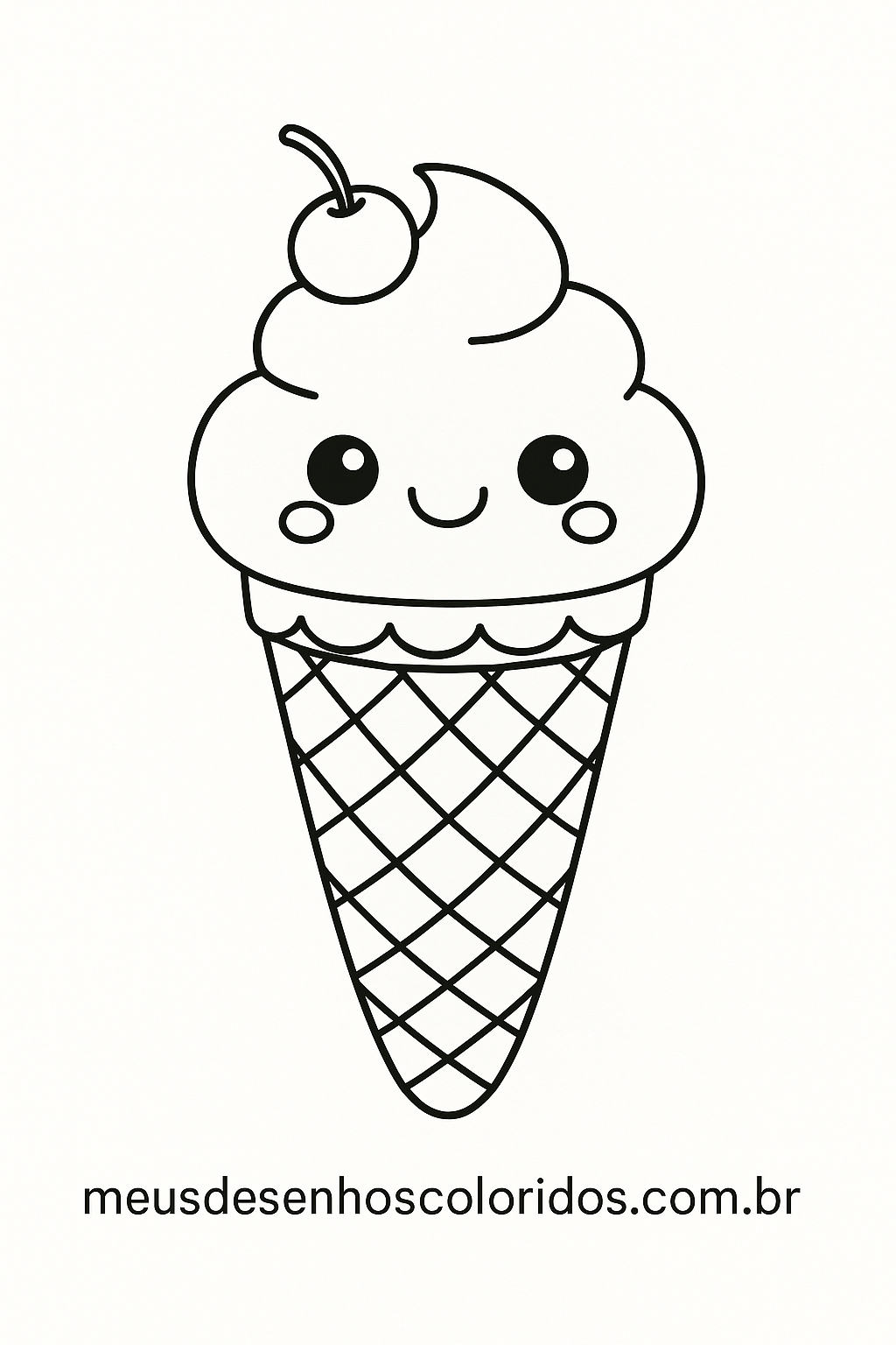 sorvetinho para colorir
