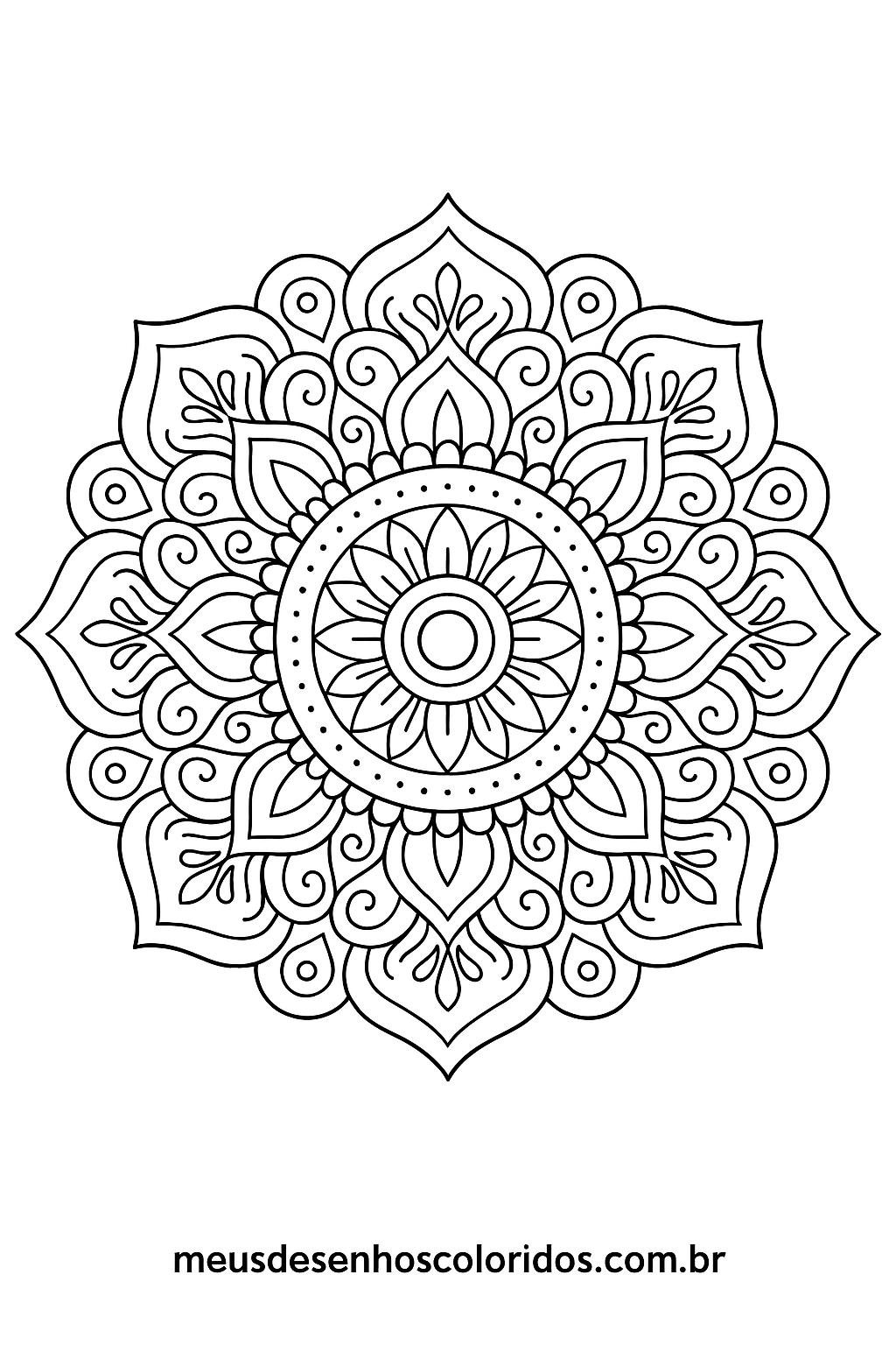 mandala para colorir