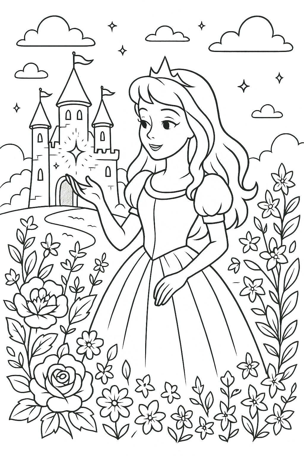 Desenho Bela Adormecida