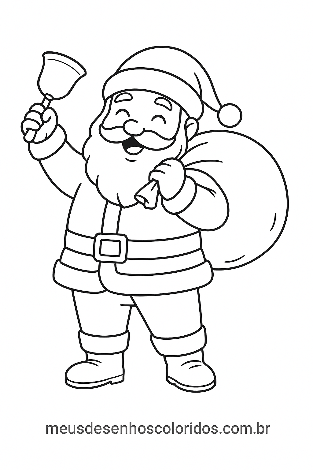 papai noel para colorir