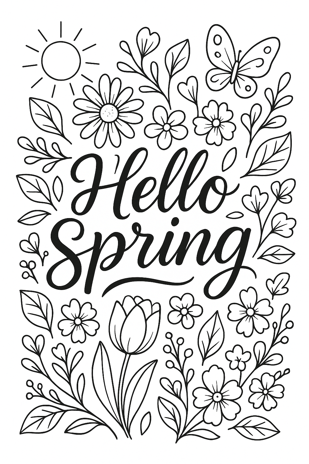 lettering para colorir