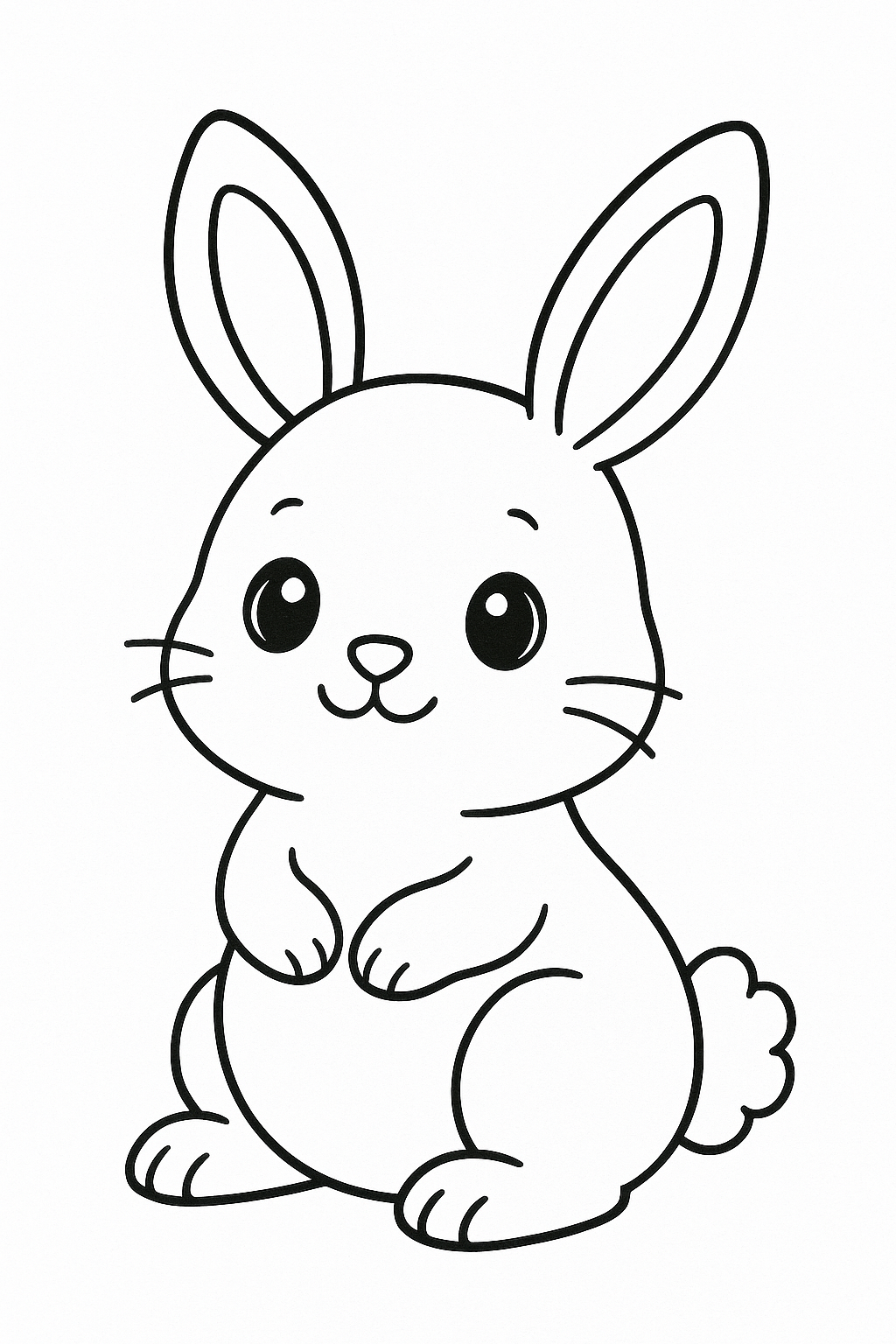 coelhinho fofo para colorir