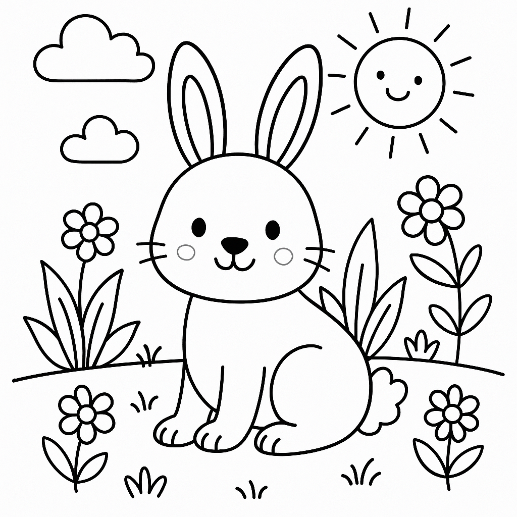 coelhinho para colorir