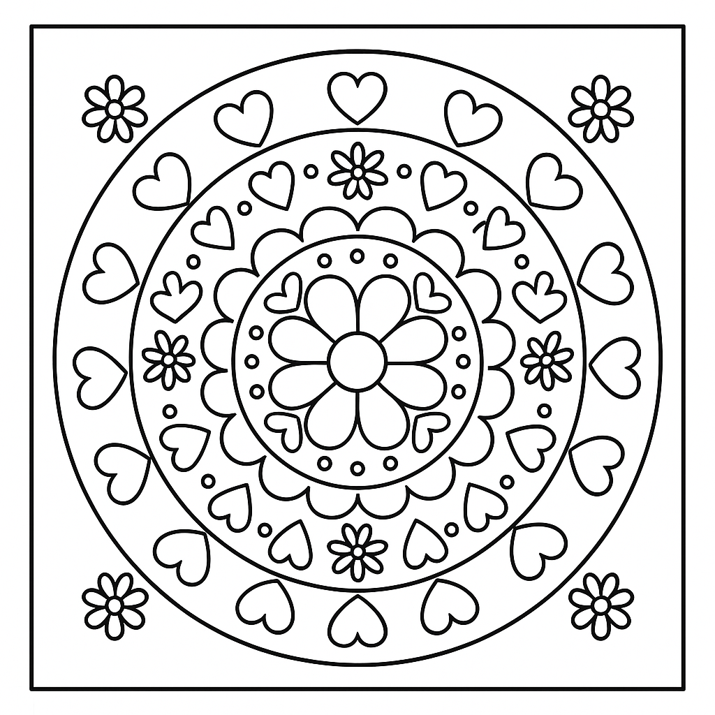 mandala para colorir