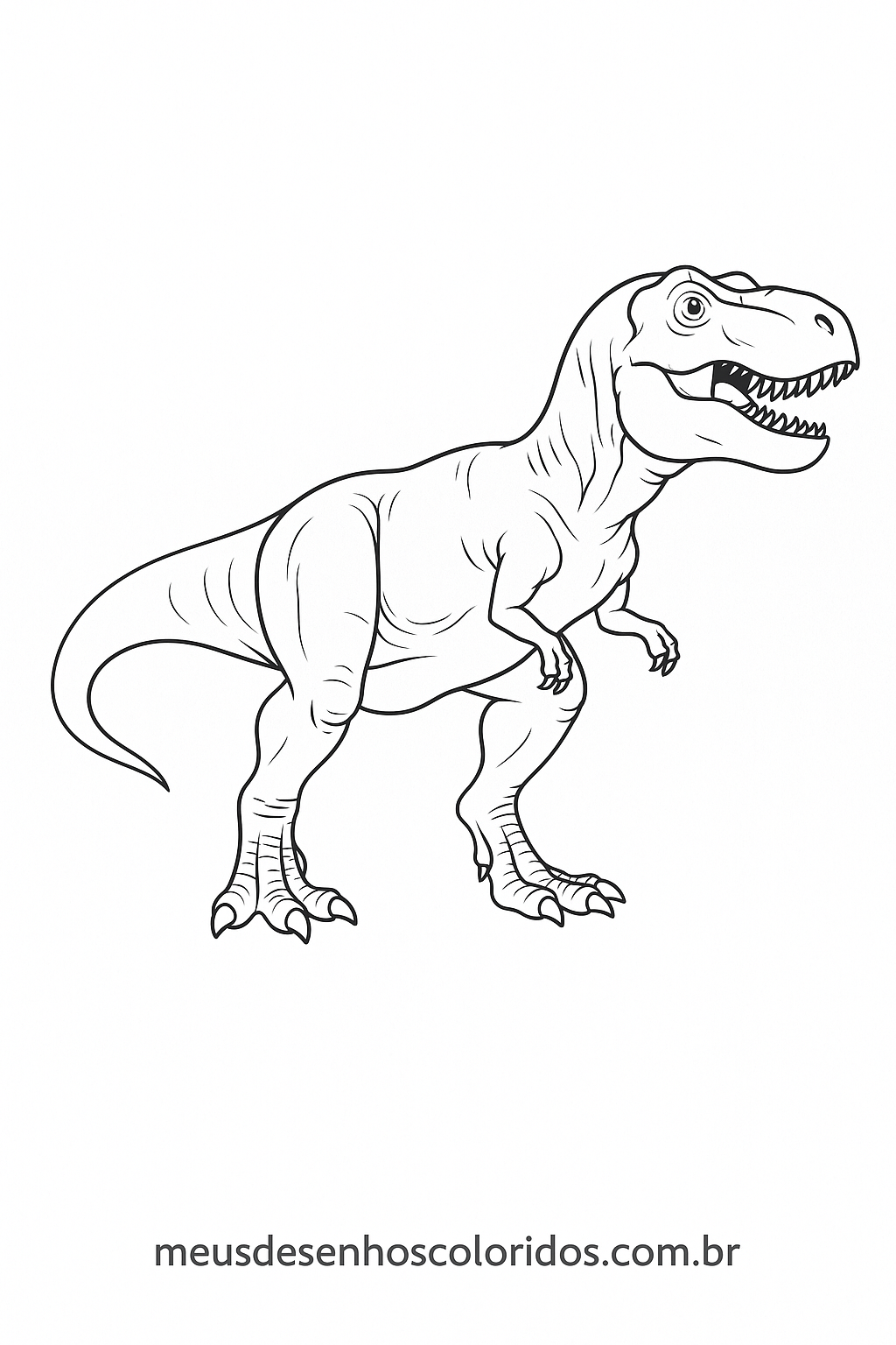tiranossauro rex para colorir
