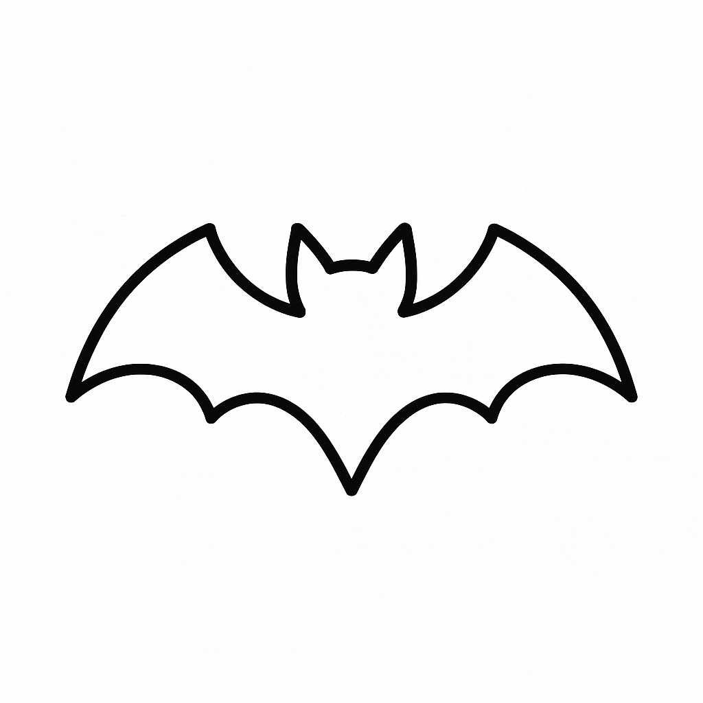 morcego para colorir