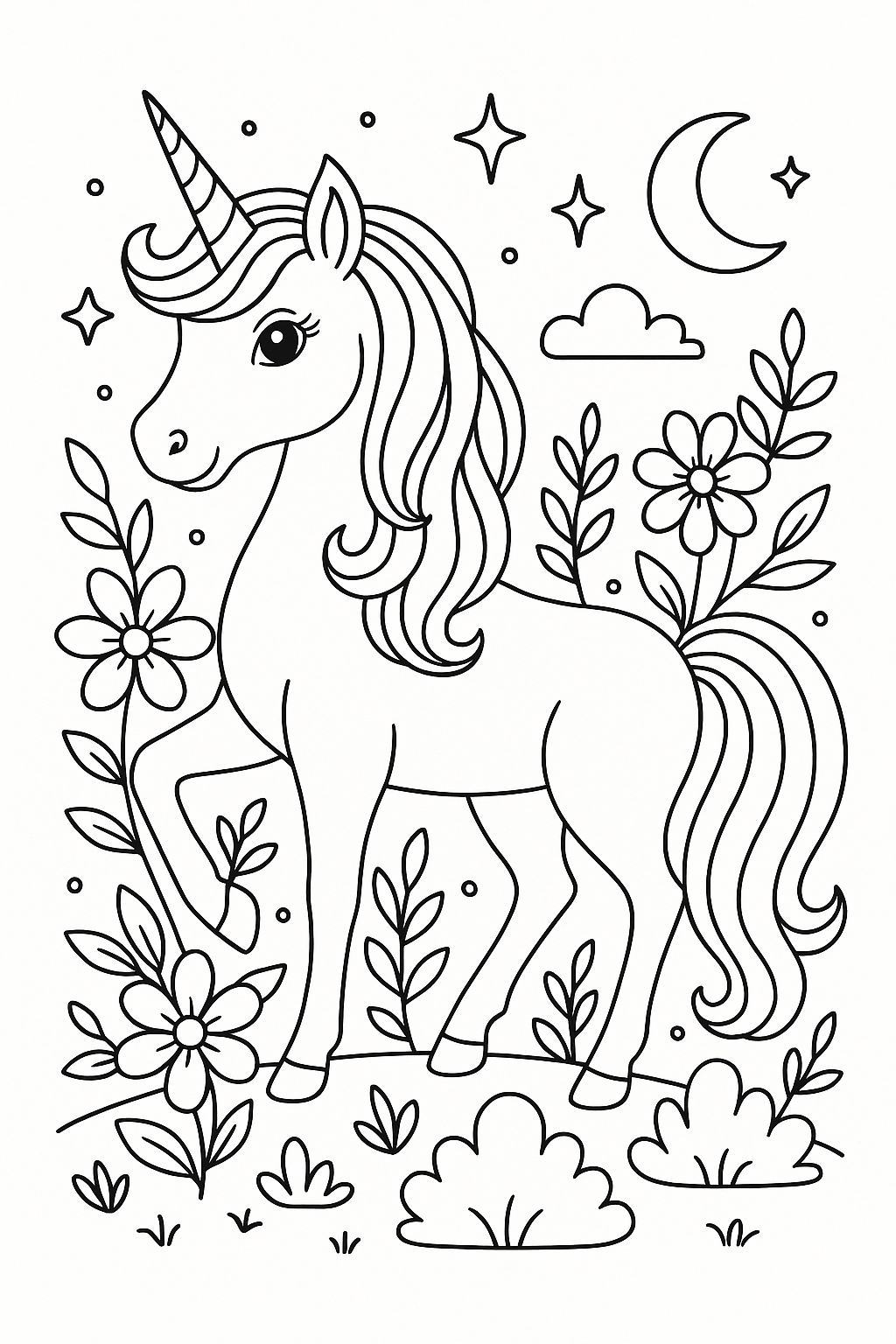 unicórnio para colorir