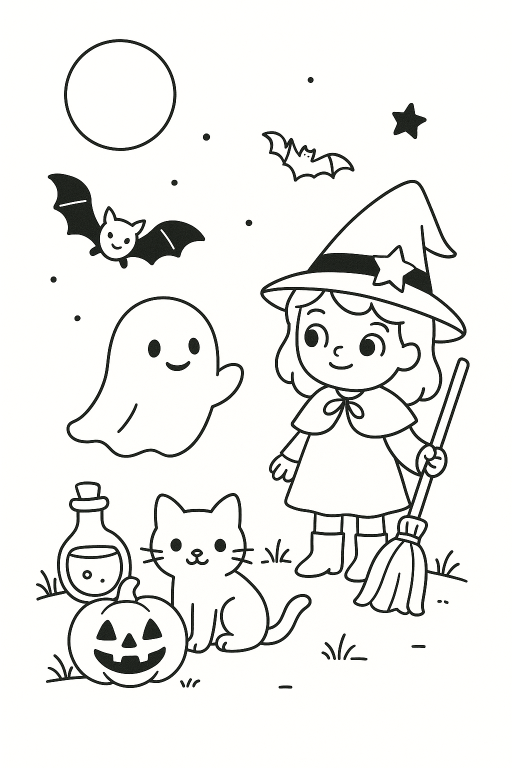 desenho de halloween para colorir