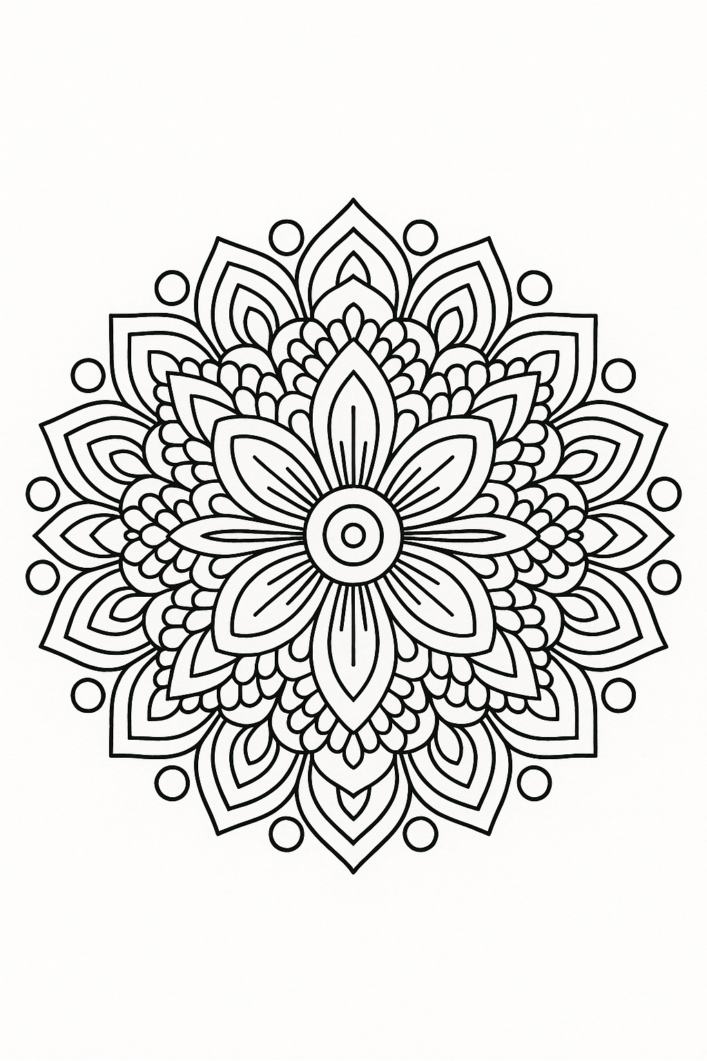 mandala terapêutica para colorir