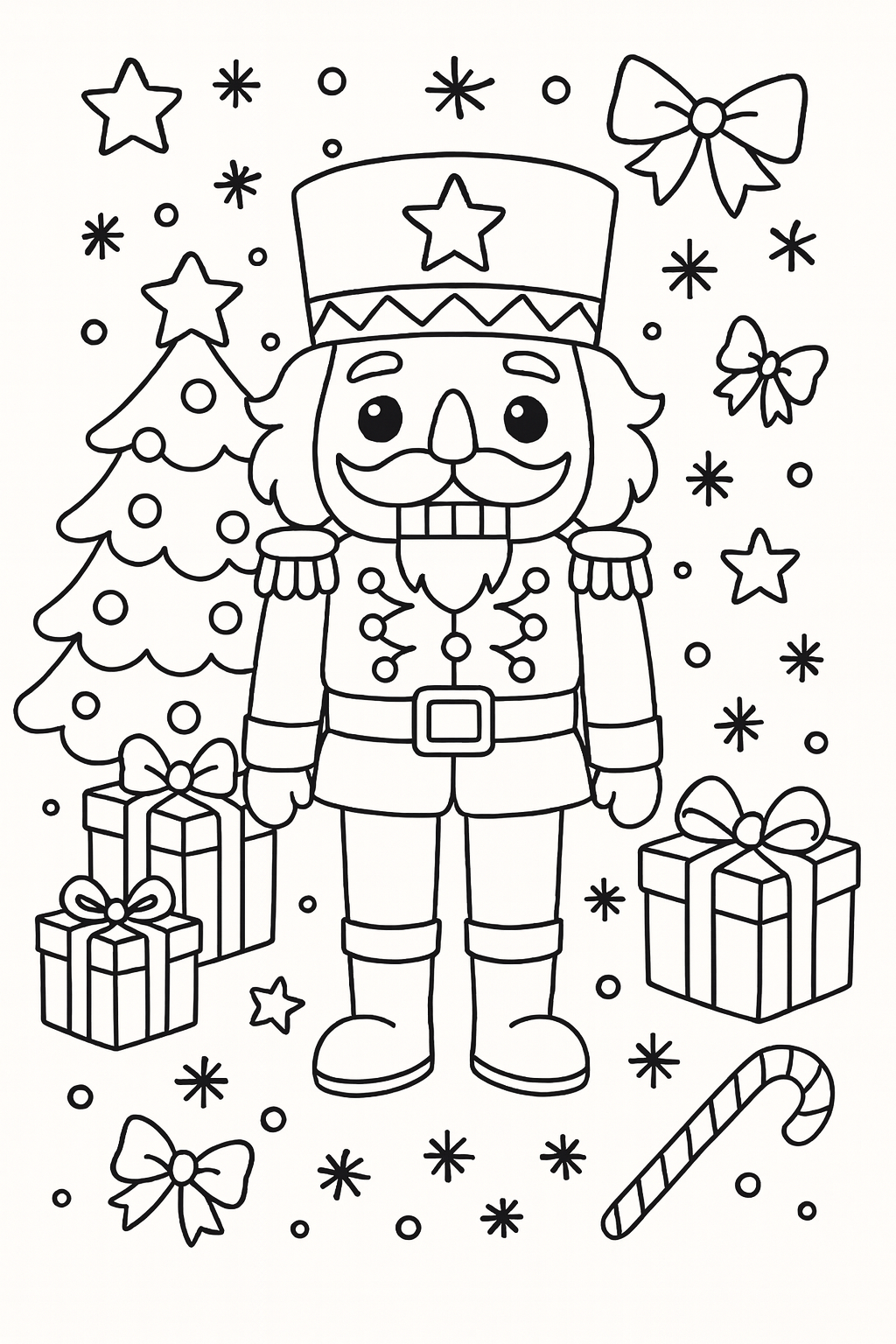 desenho do quebra-nozes para colorir