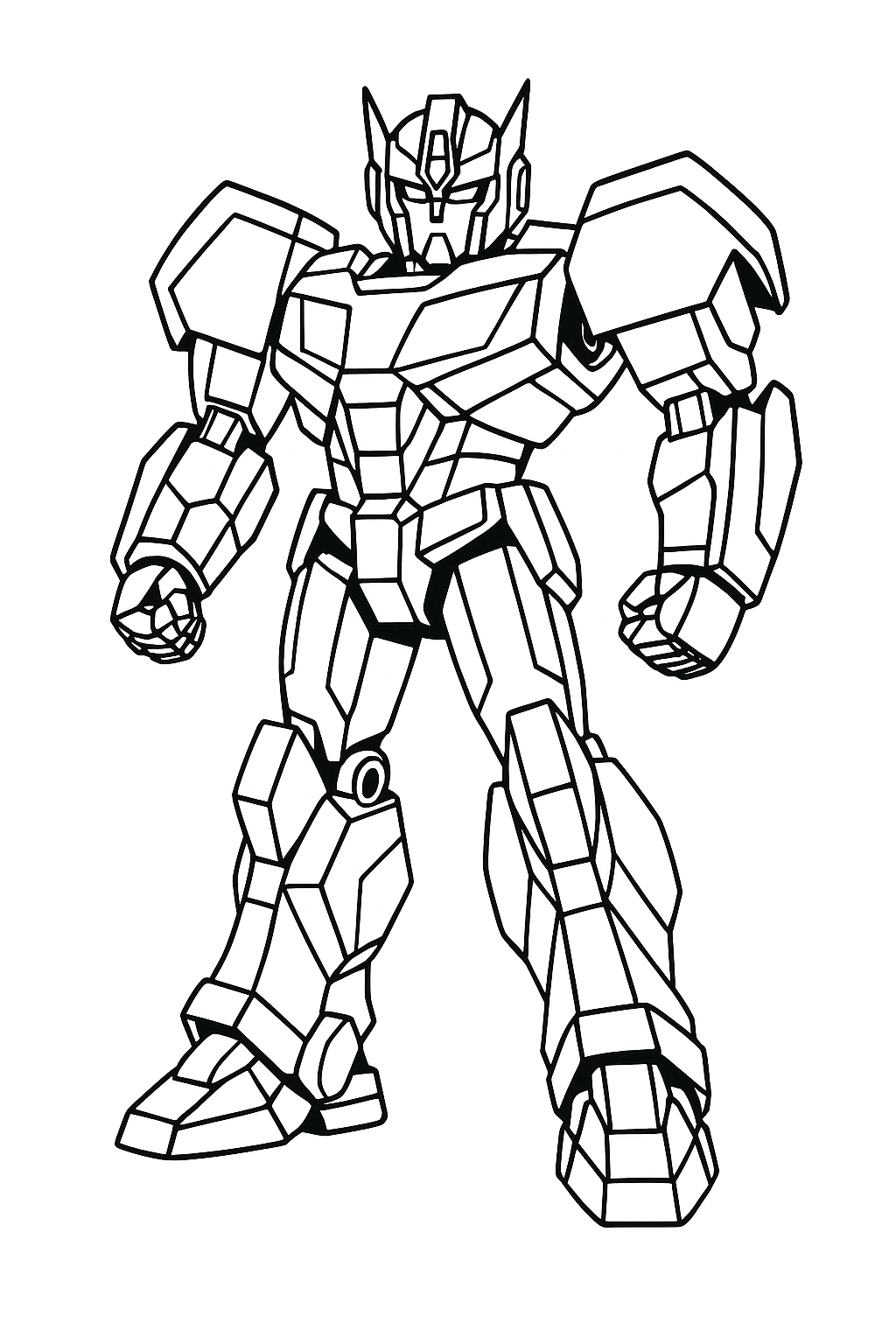robô transformers para colorir