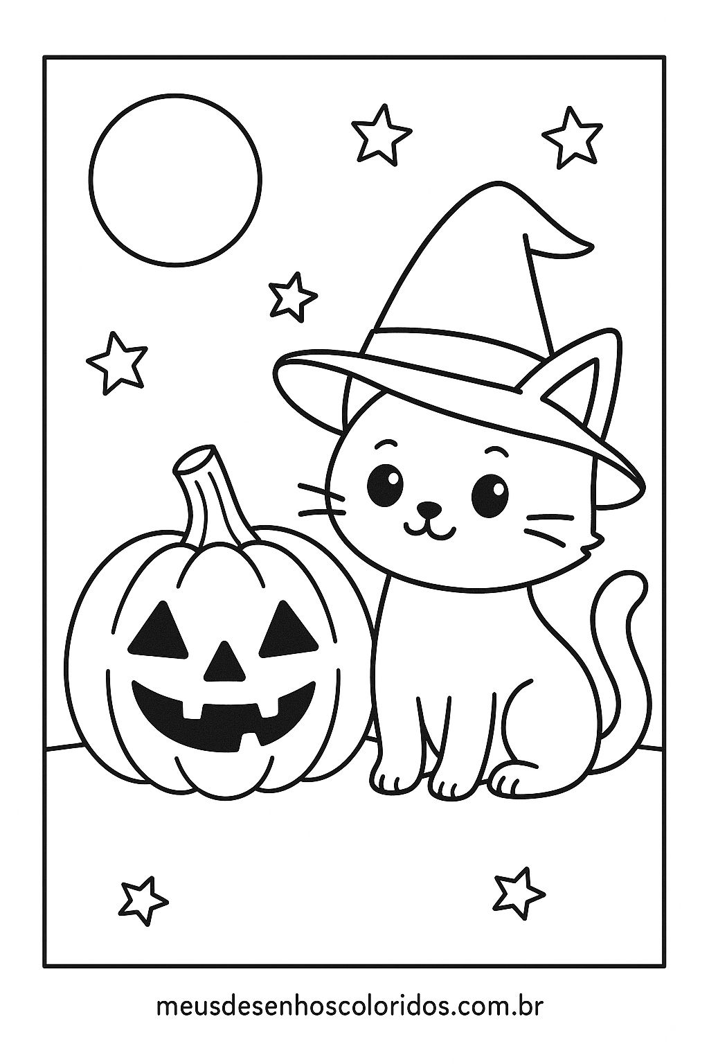 desenho halloween colorir
