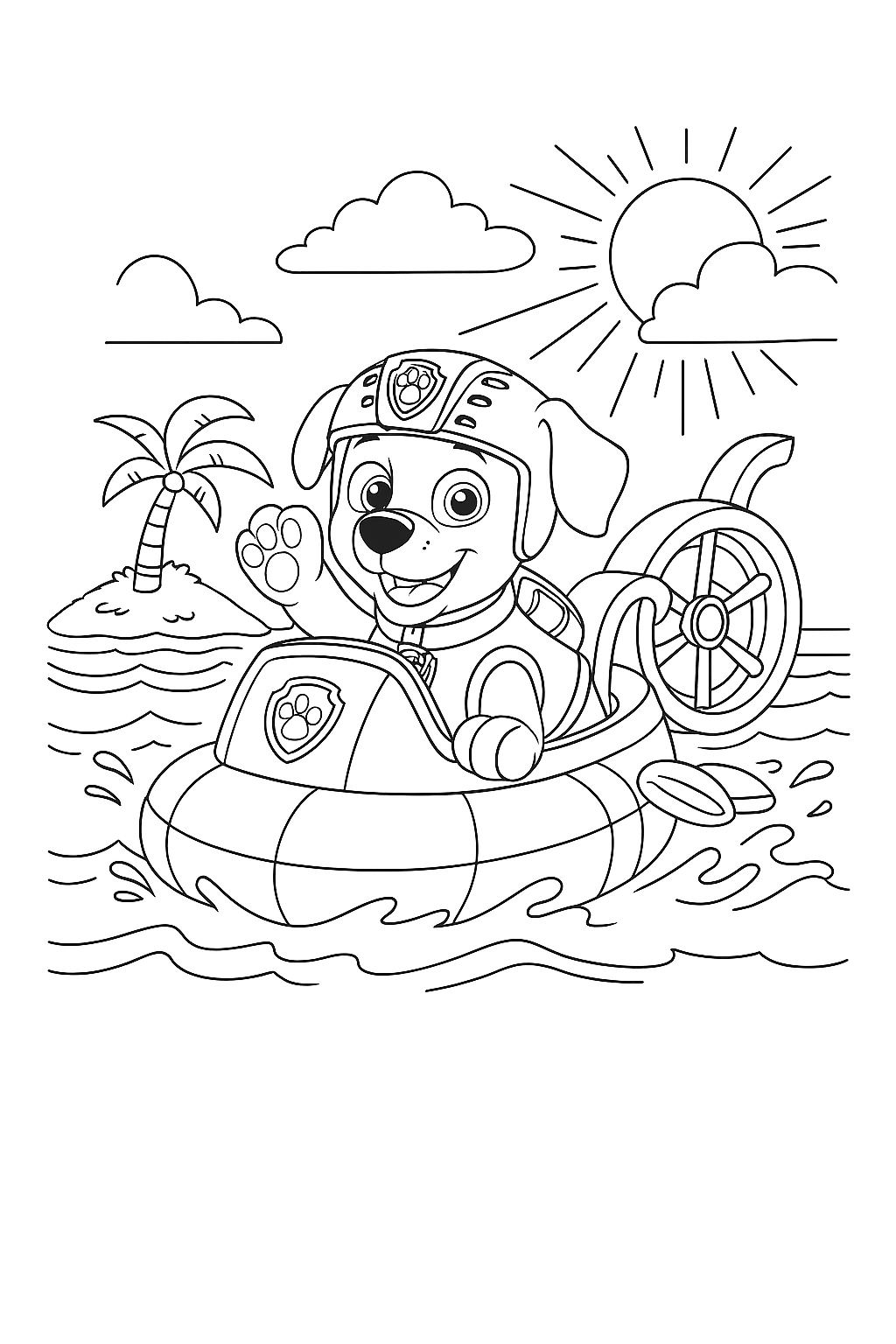 zuma patrulha canina para colorir