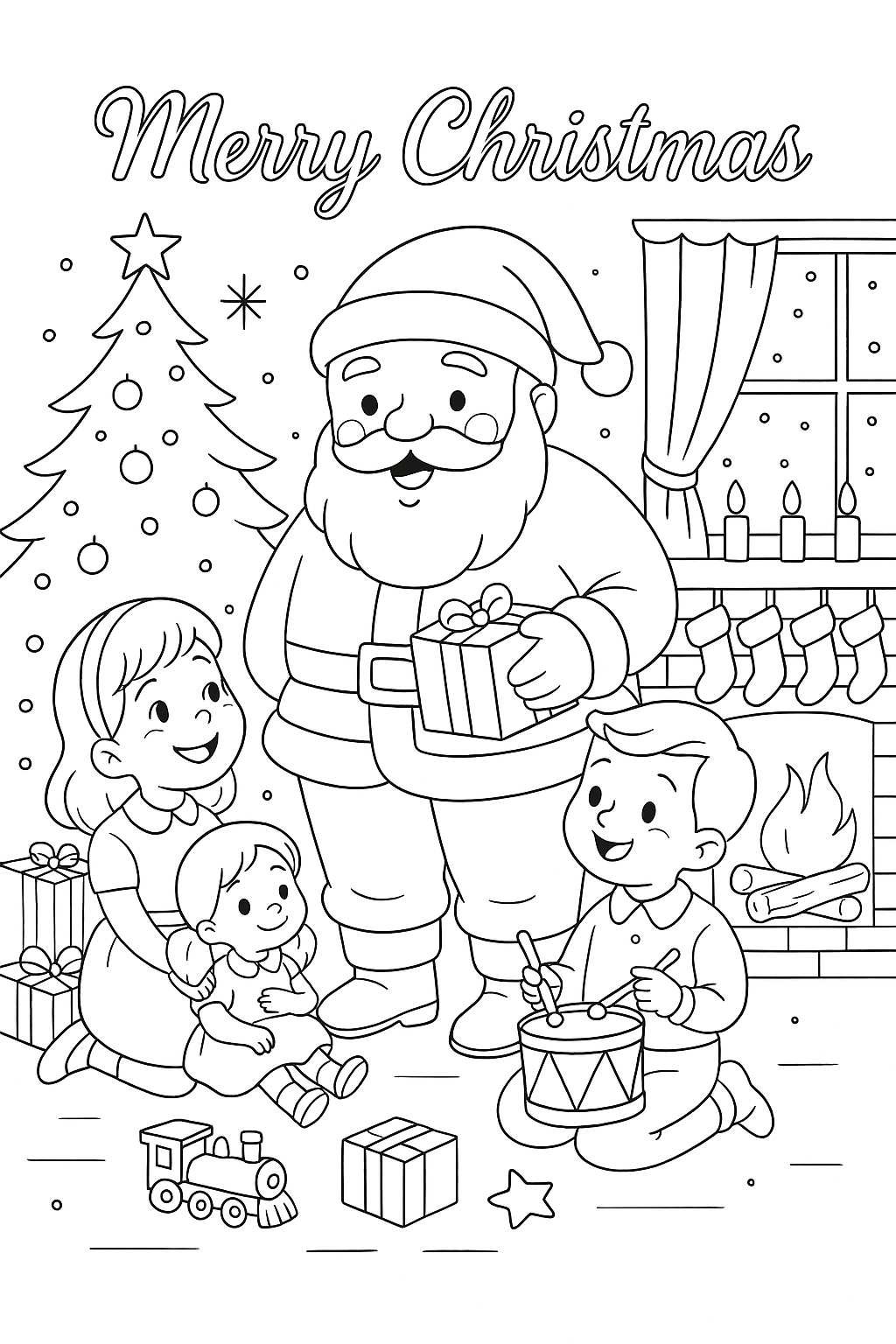 desenho de natal para colorir e imprimir