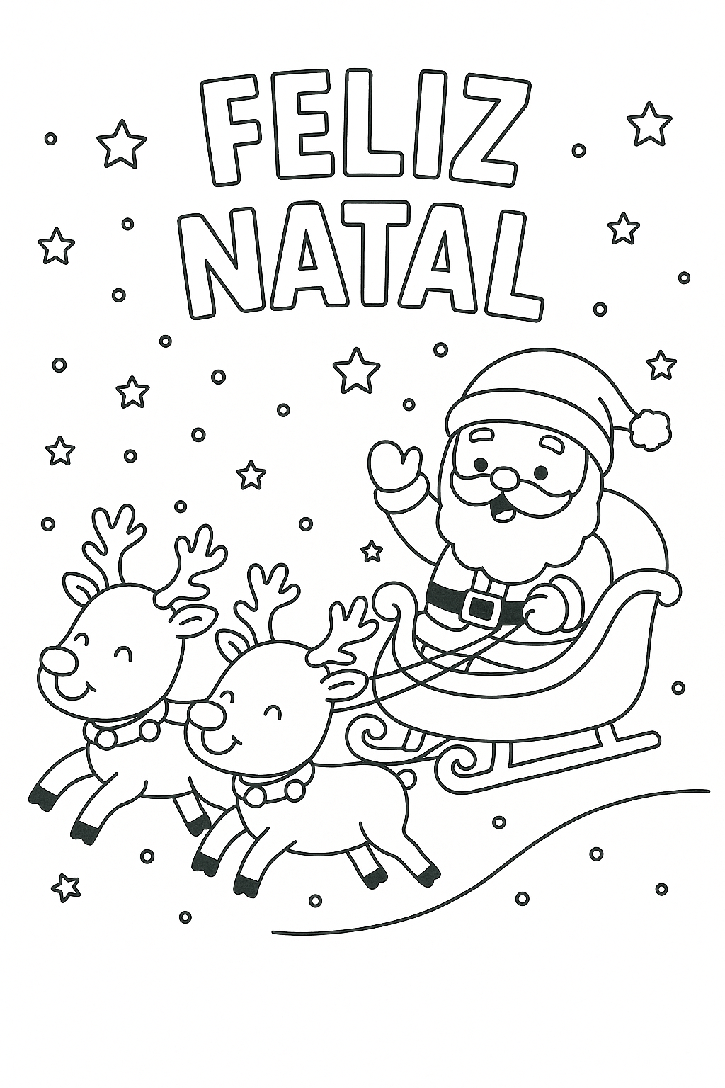 desenho de natal para colorir