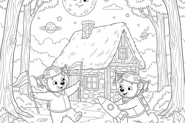 ursinhos fofos para colorir