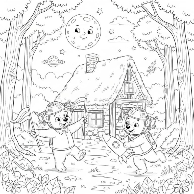 ursinhos fofos para colorir