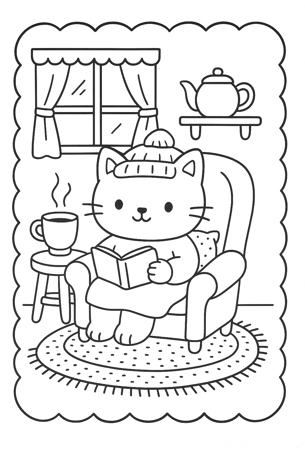 desenho de gatinho para colorir