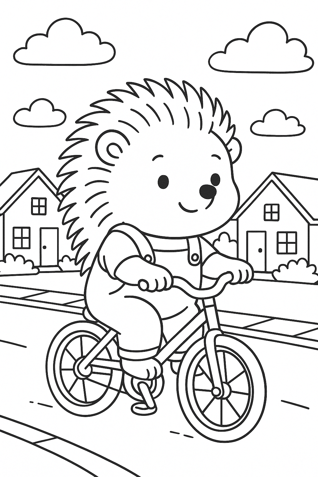 desenho de ouriço para colorir