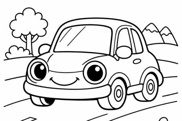 desenho de carrinho para colorir