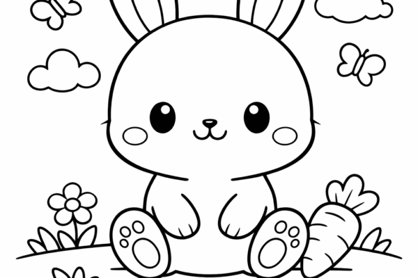 desenho de coelhinho para colorir