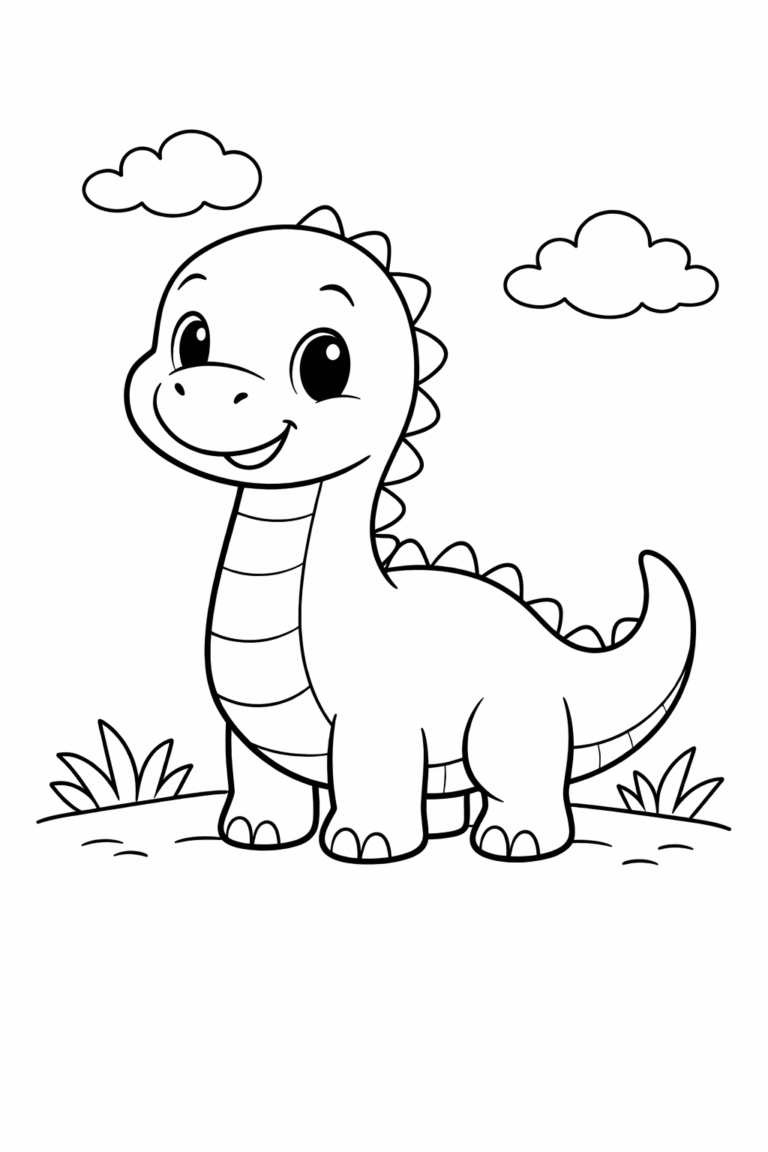 desenho de dinossauro para colorir