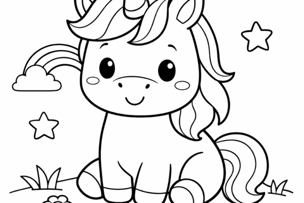 desenho de unicórnio para colorir