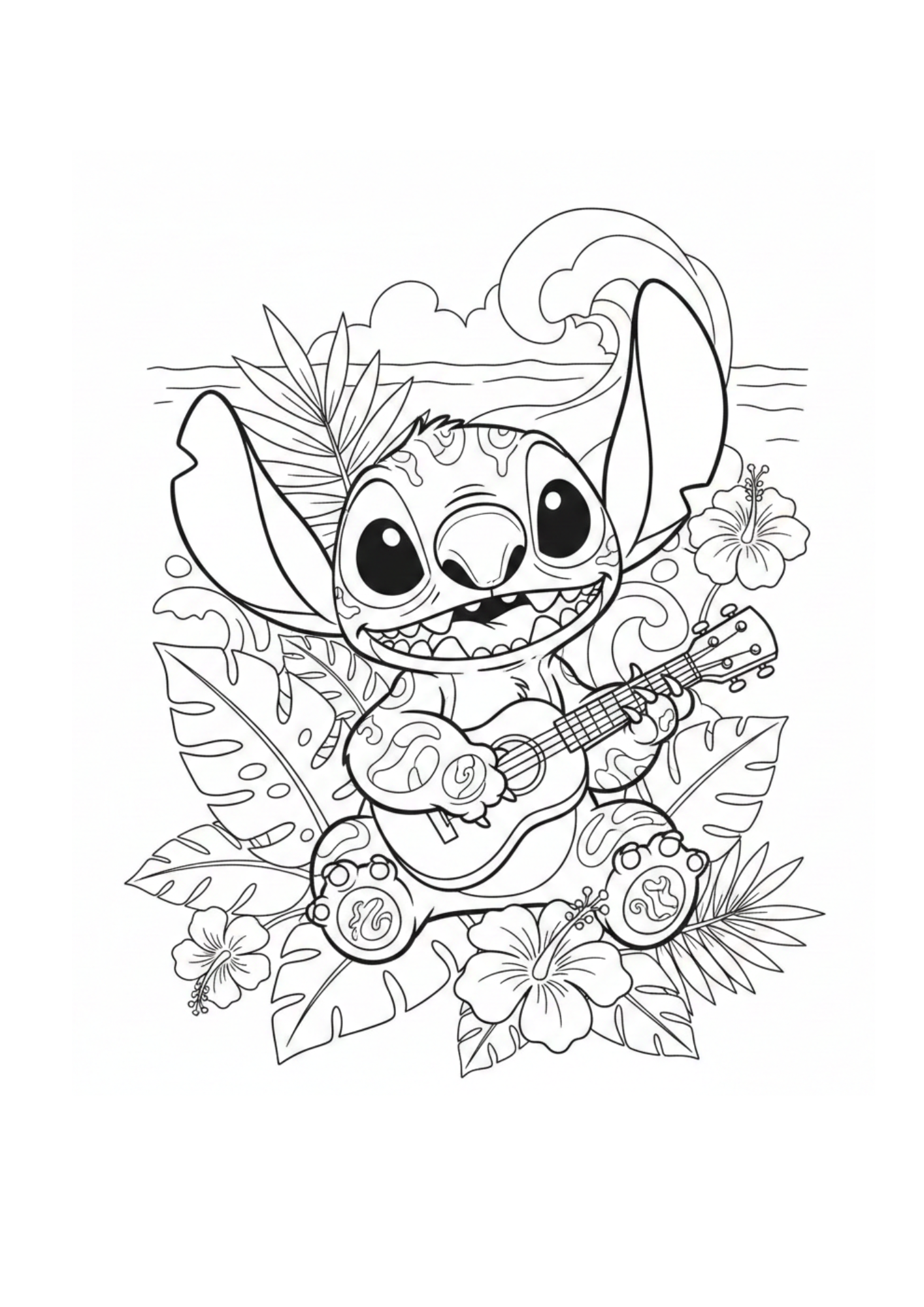 desenho do stitch para colorir