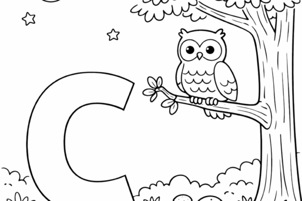 letra c para colorir