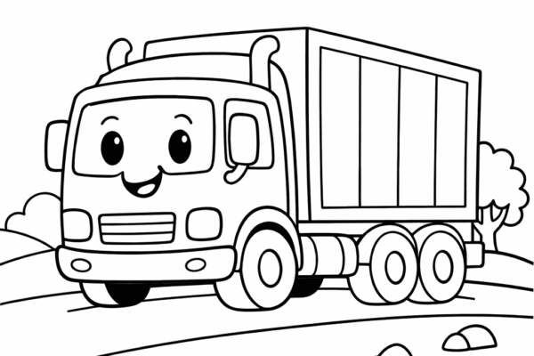 desenho de caminhão para colorir
