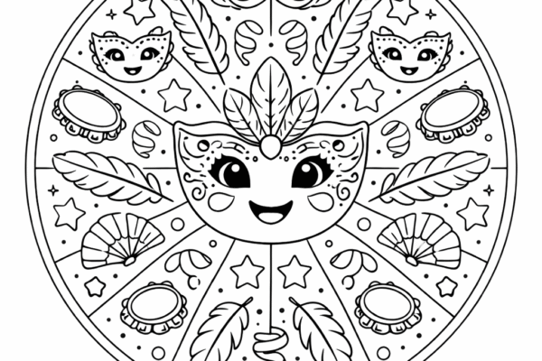 desenho de carnaval para colorir