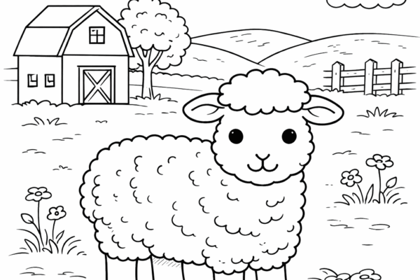 desenho de ovelha para colorir