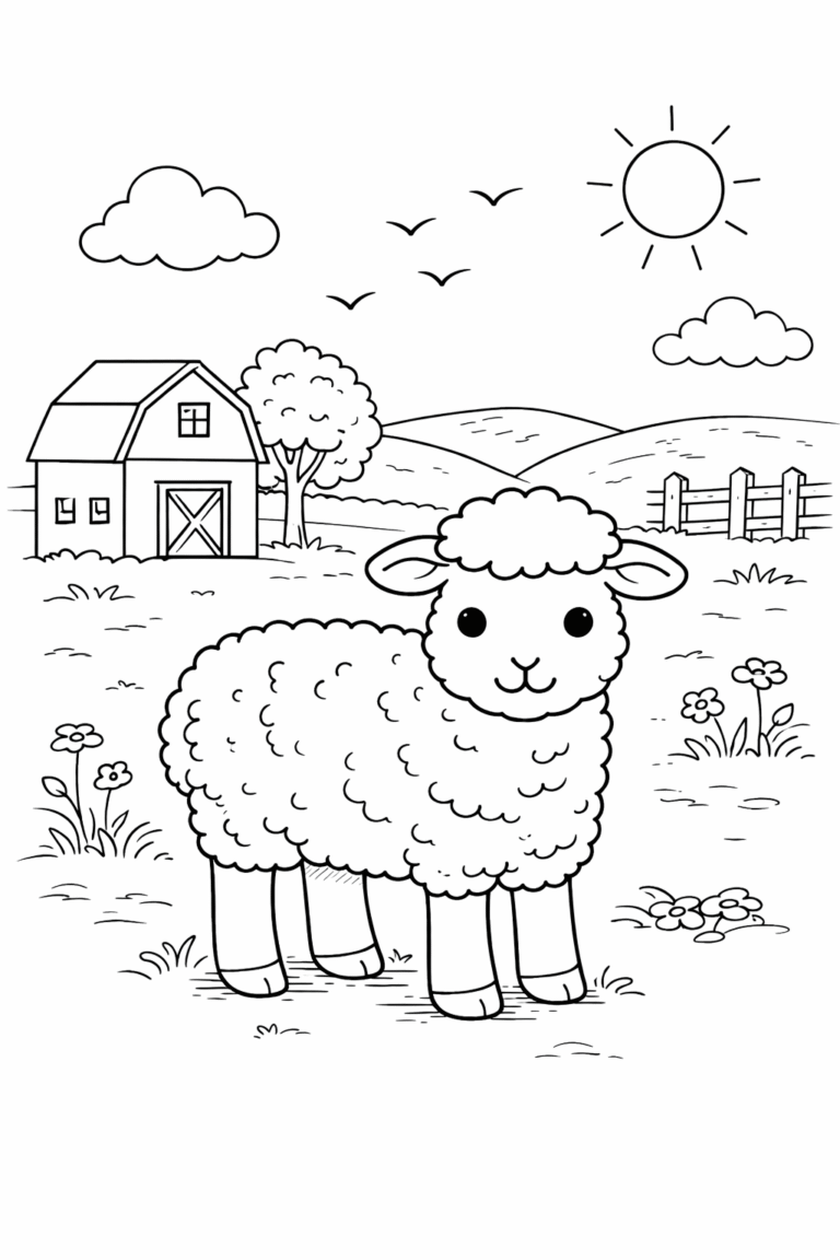 desenho de ovelha para colorir