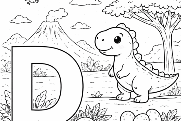 letra d para colorir