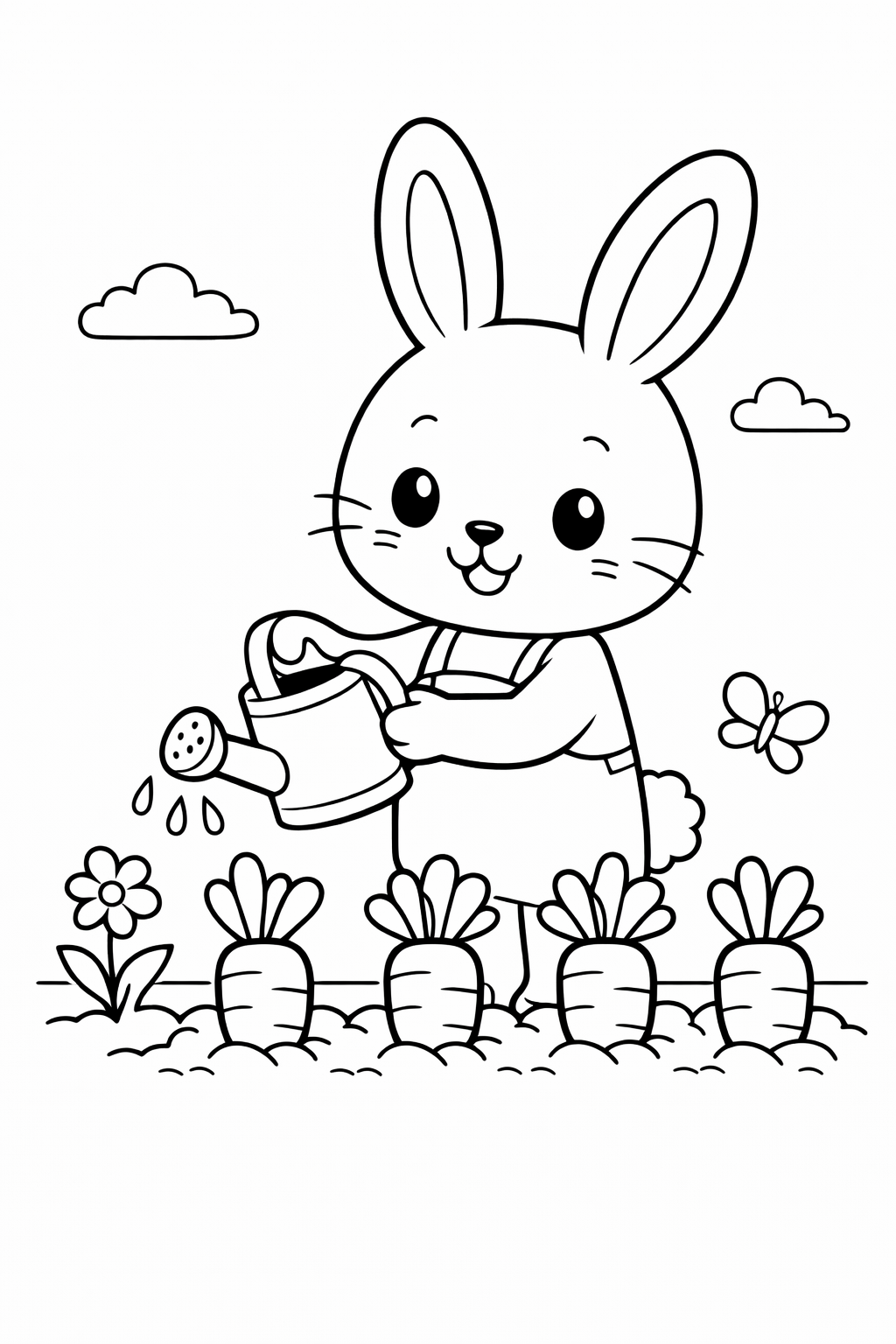 coelhinho da páscoa para colorir