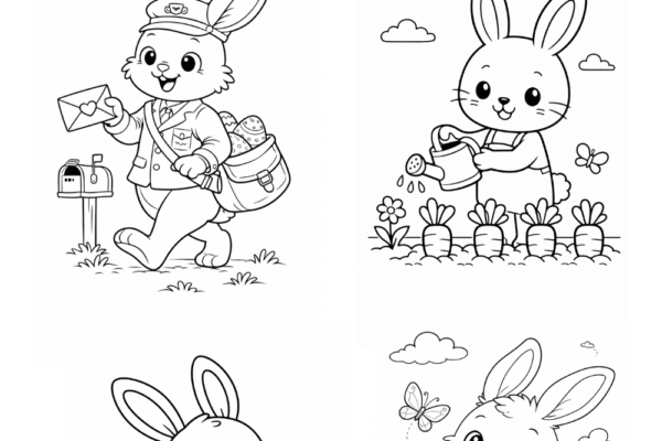 desenhos de coelhinho da páscoa para colorir e imprimir