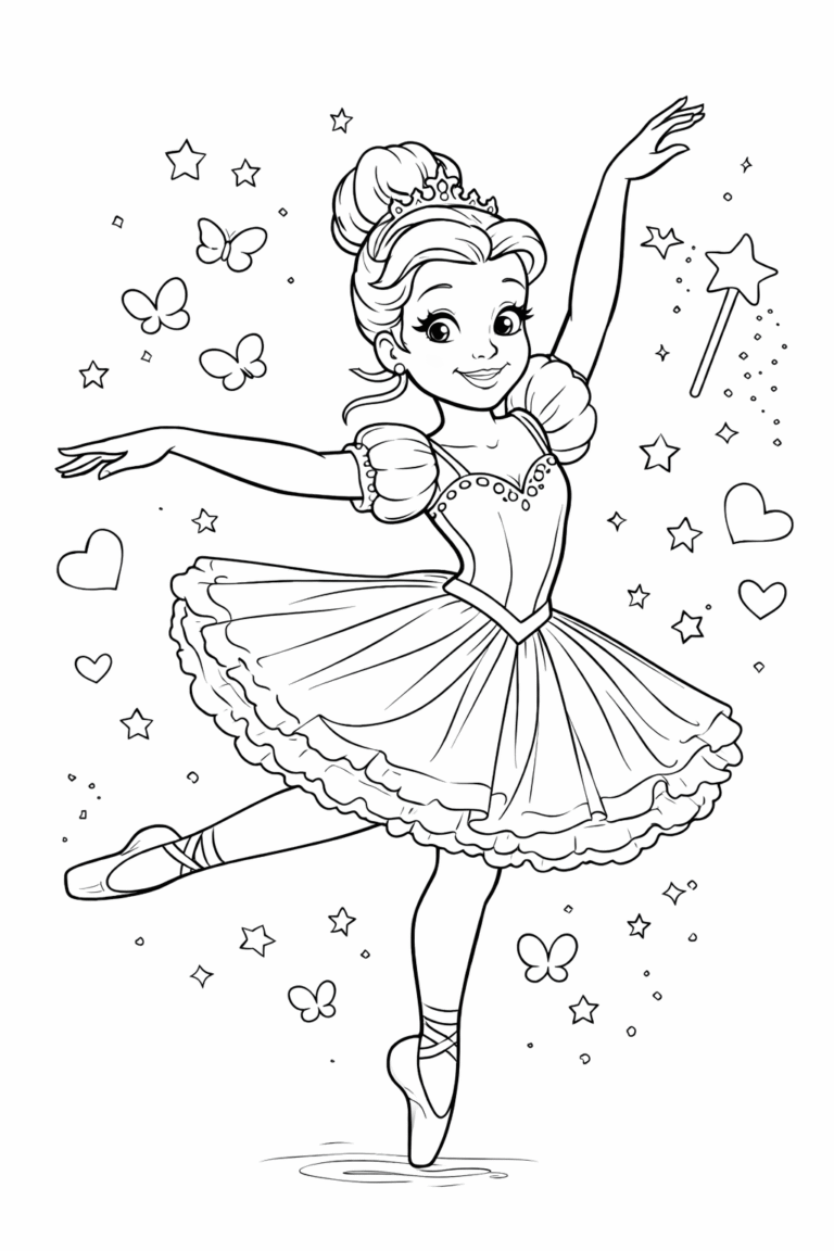 desenho de bailarina para colorir