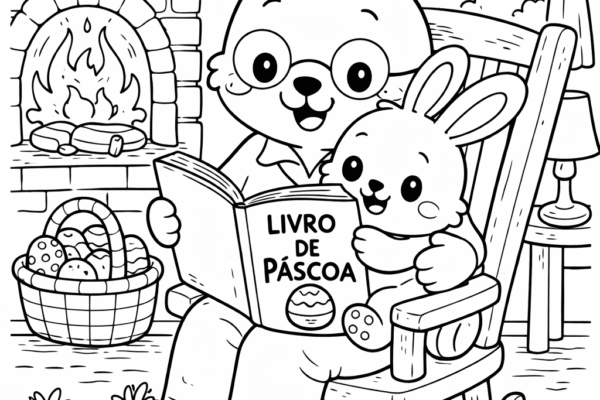desenho de coelhinho da páscoa para imprimir e colorir