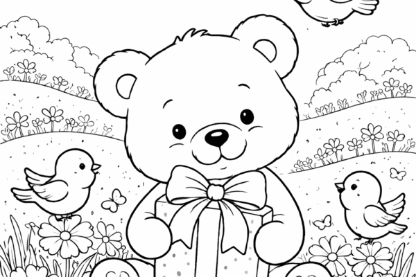 desenho de ursinho para colorir