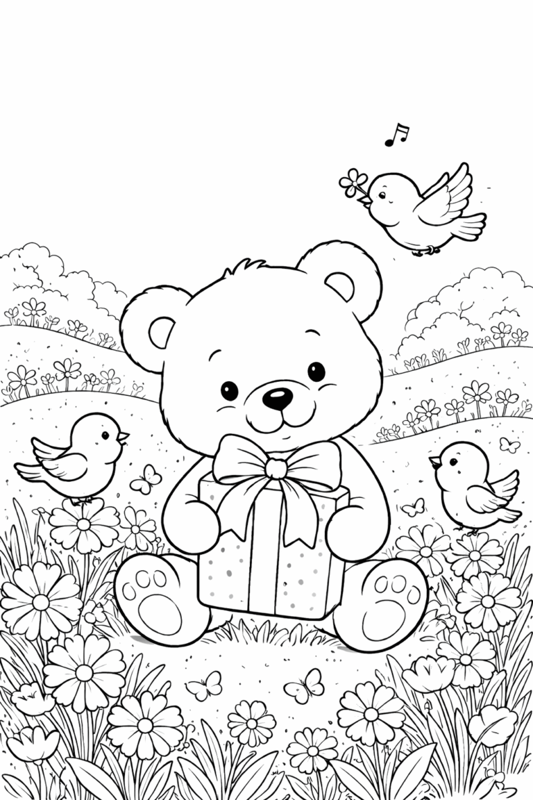 desenho de ursinho para colorir