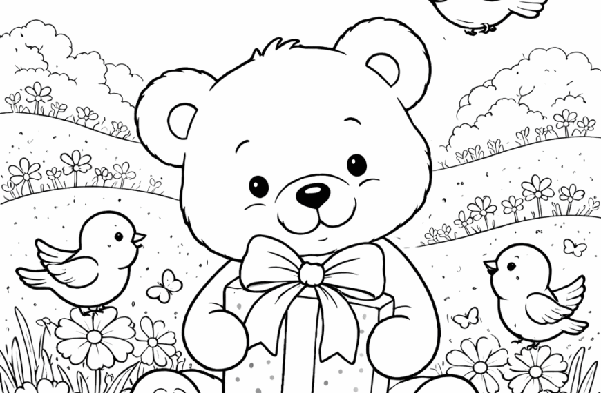 desenho de ursinho para colorir