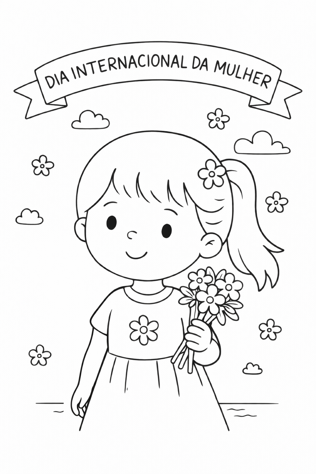 desenho dia internacional da mulher