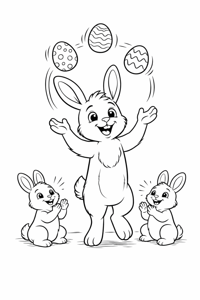 Desenho de coelhinho da Páscoa para colorir