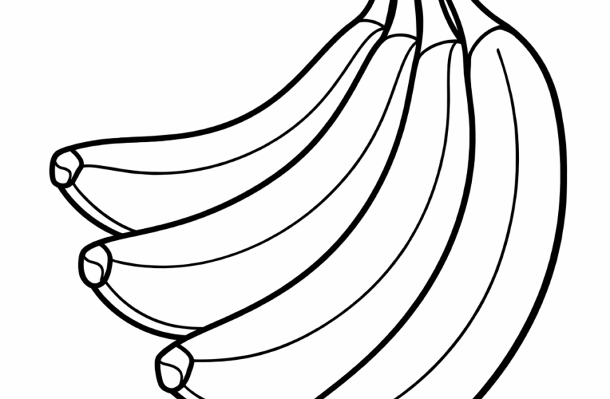 desenho de bananas para colorir
